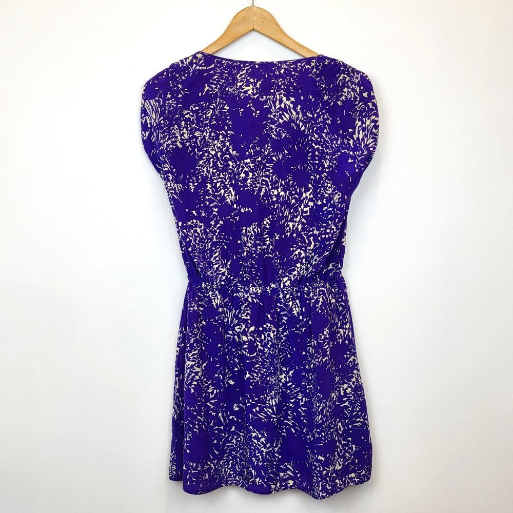 Kimchi Blue Urban Outfitters Purple Silk V Neck Mini Dress, Size Medium, EUC - Picture 2 of 6